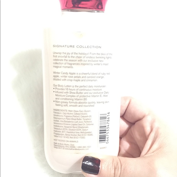 🆓w/$🛍❄️Winter Candy Apple🍎Bath & Body Works Scented Shea Butter Lotion 🧴 - Picture 4 of 16